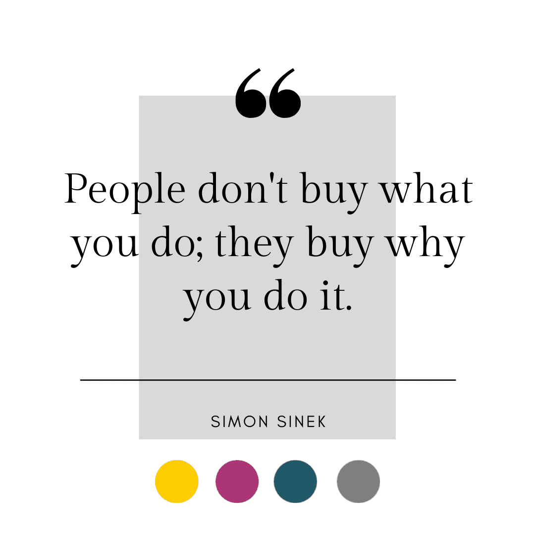 Simon Sinek Marketing Quote